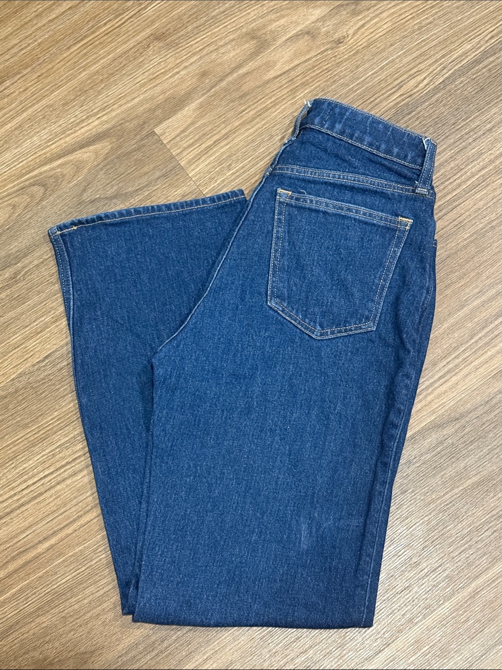Abercrombie & Fitch Straight-Leg Jeans in Deep Blue Denim